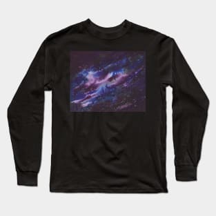 Ultramarine Violet Galaxy Dreamscape Long Sleeve T-Shirt